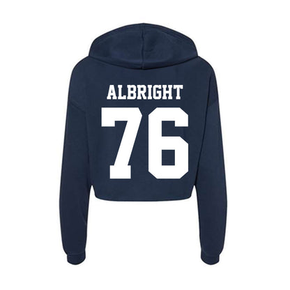 Penn State - NCAA Football : Hunter Albright - Classic Shersey Women's Crop Fleece Hoodie-1