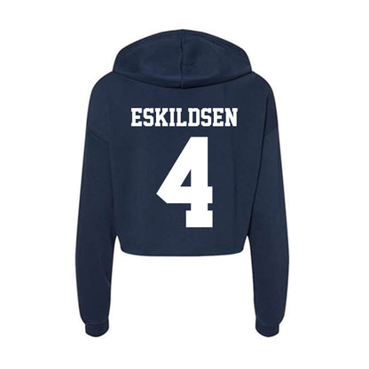 Penn State - NCAA Football : Brett Eskildsen - Classic Shersey Women's Crop Fleece Hooded Sweatshirt-1