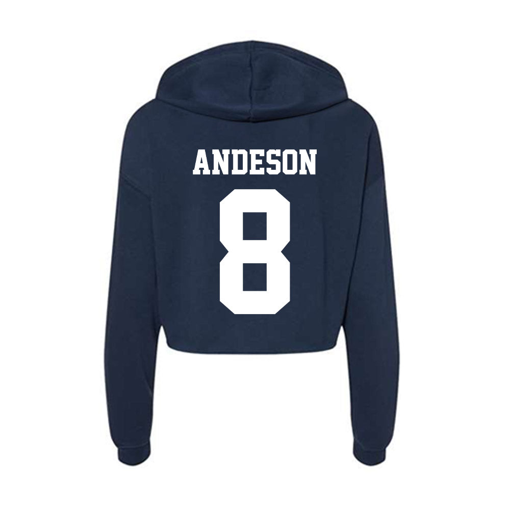 Penn State - NCAA Baseball : Michael Andeson - Classic Shersey Women's Crop Fleece Hoodie-1