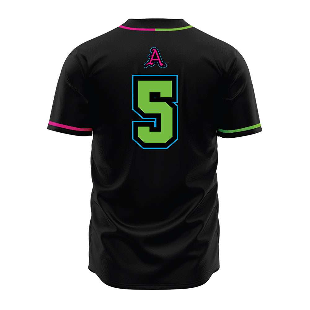 Arkansas - NCAA Baseball : TJ Pompey - Neon Dual-Tone Jersey-1