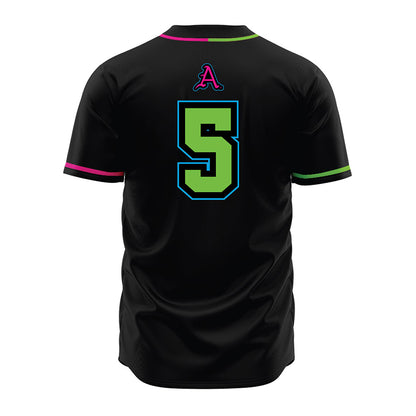 Arkansas - NCAA Baseball : TJ Pompey - Neon Dual-Tone Jersey-1