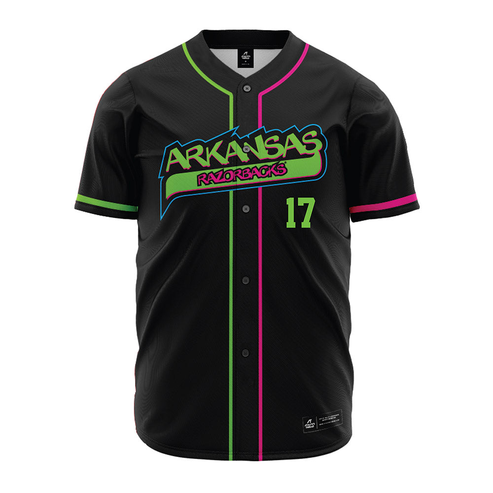 Arkansas - NCAA Baseball : Max Holland - Neon Dual-Tone Jersey-0
