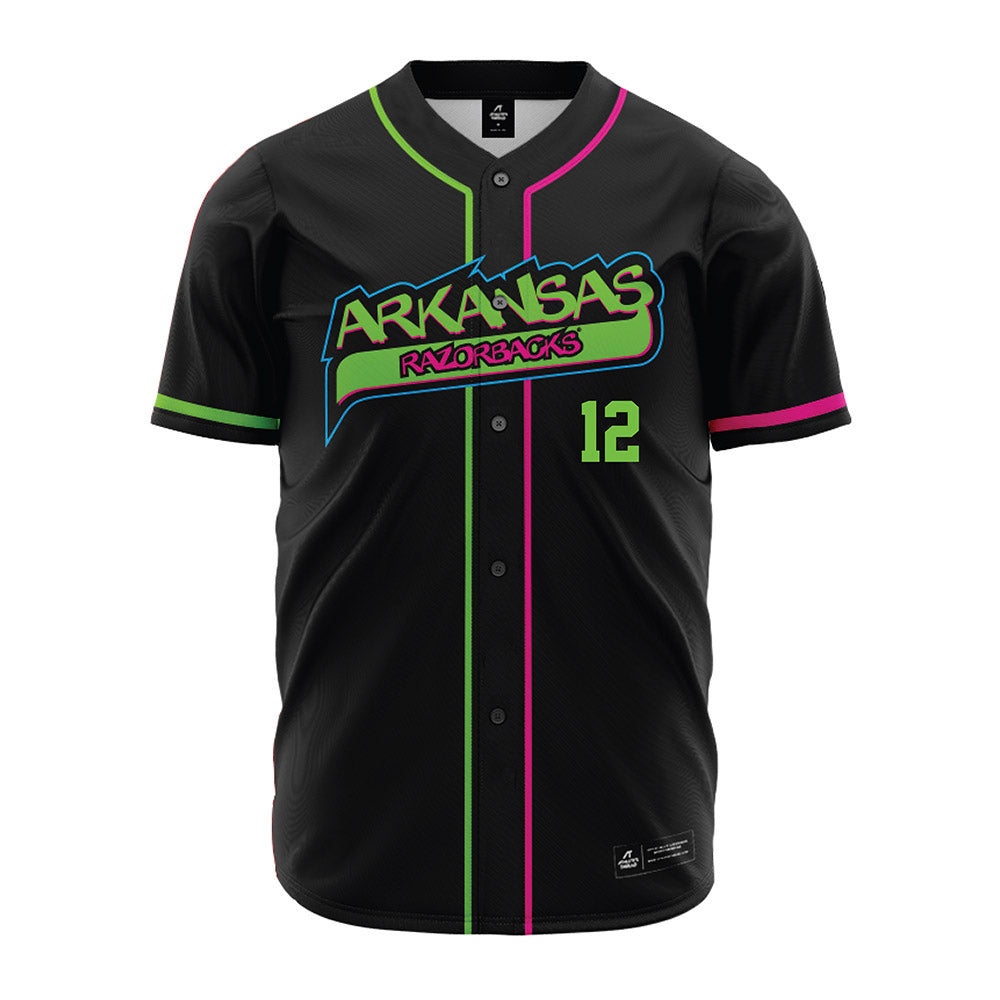 Arkansas - NCAA Baseball : Carter Rutenbar - Neon Dual-Tone Jersey-0