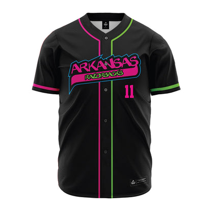 Arkansas - NCAA Baseball : Luke Cornelison - Neon Dual-Tone Jersey-0