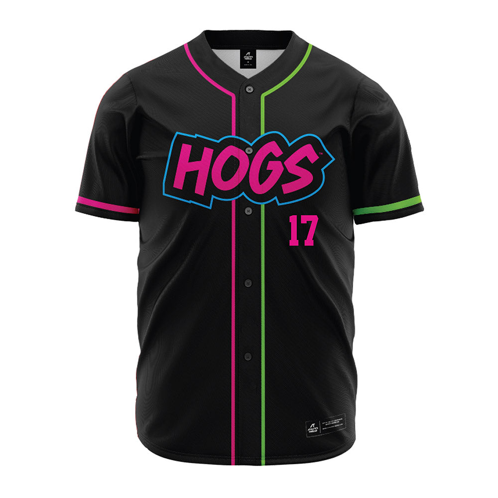 Arkansas - NCAA Baseball : Max Holland - Neon Dual-Tone Jersey-0