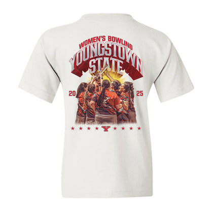 Youngstown State - NCAA Women's Bowling : - Team Huddle Youth T-Shirt-1