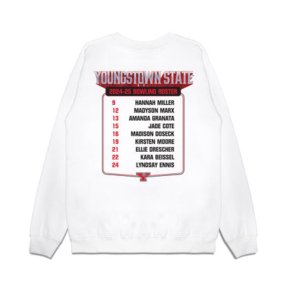 Youngstown State - NCAA Women's Bowling : - Roster Premium Crewneck Sweatshirt-1