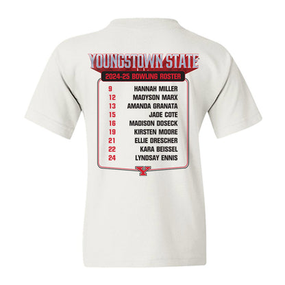 Youngstown State - NCAA Women's Bowling : - Roster Youth T-Shirt-1
