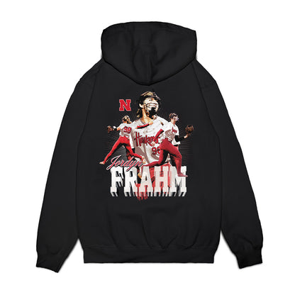 Nebraska - NCAA Softball : Jordyn Frahm - Collage Premium Hooded Sweatshirt-1