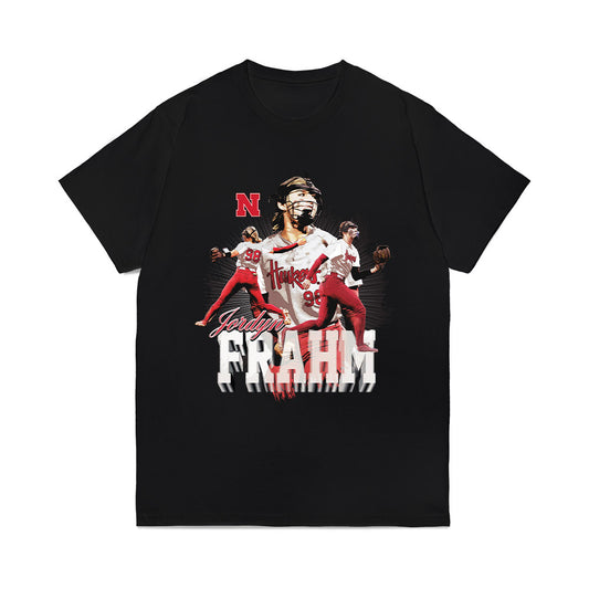 Nebraska - NCAA Softball : Jordyn Frahm - Collage Comfort Colors T-Shirt-0