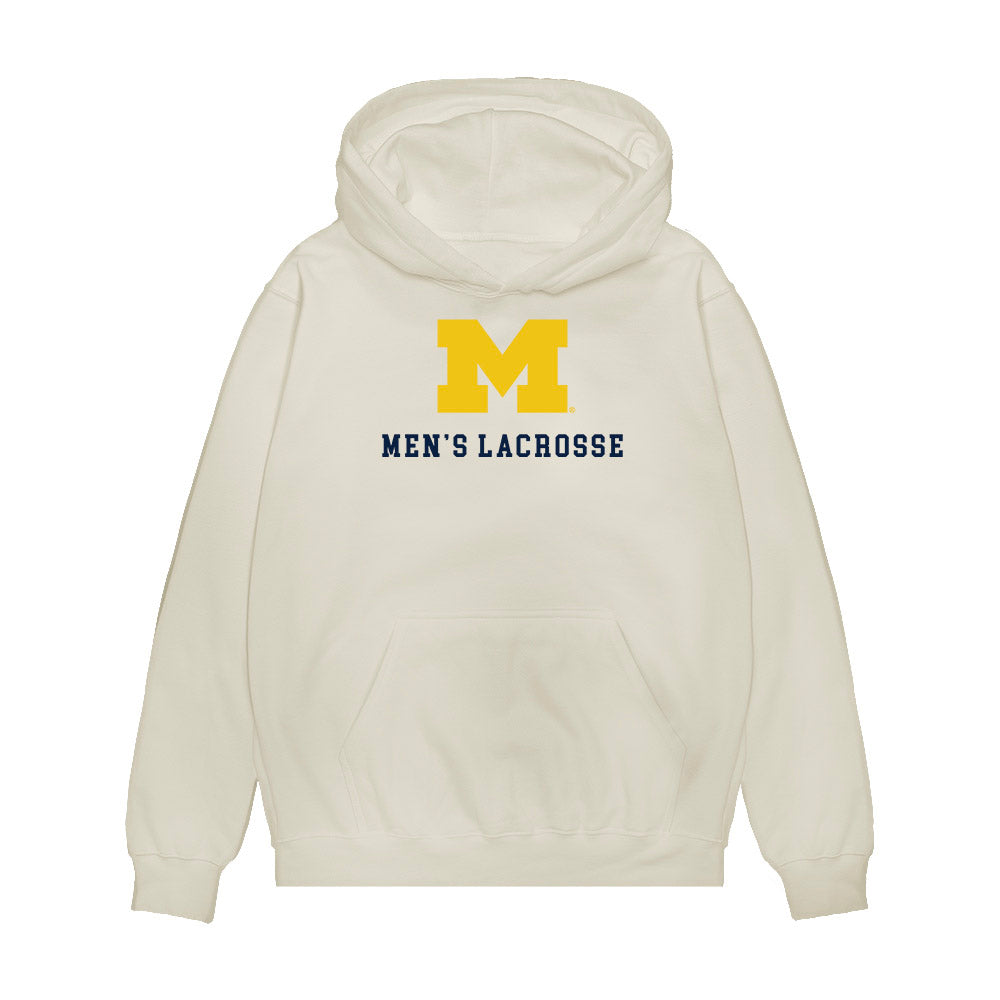 Michigan - NCAA Men's Lacrosse : - Roster Premium Hooded Sweatshirt-0