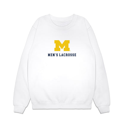 Michigan - NCAA Men's Lacrosse : - Roster Premium Crewneck Sweatshirt-0