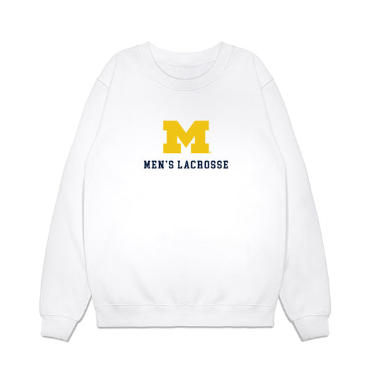 Michigan - NCAA Men's Lacrosse : - Roster Premium Crewneck Sweatshirt-0