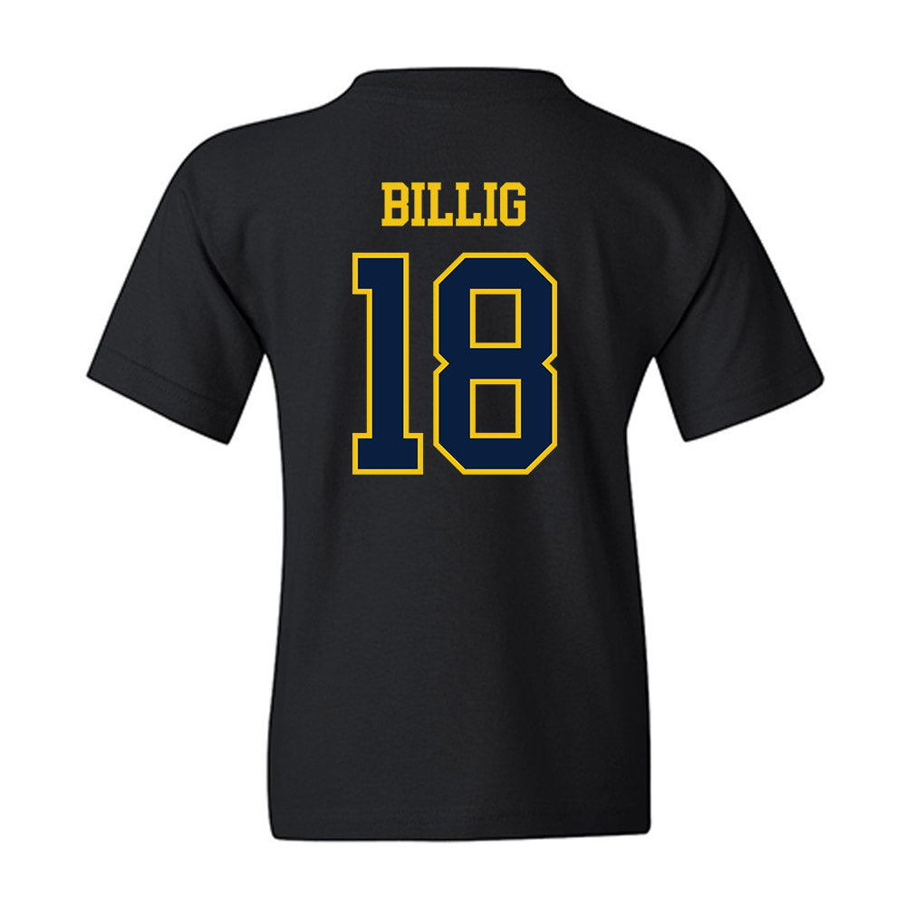 Michigan - NCAA Men's Lacrosse : Carson Billig - Sports Shersey Youth T-Shirt-1