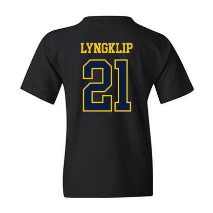 Michigan - NCAA Men's Lacrosse : Ryan Lyngklip - Sports Shersey Youth T-Shirt-1