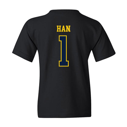Michigan - NCAA Men's Lacrosse : Matt Han - Sports Shersey Youth T-Shirt-1