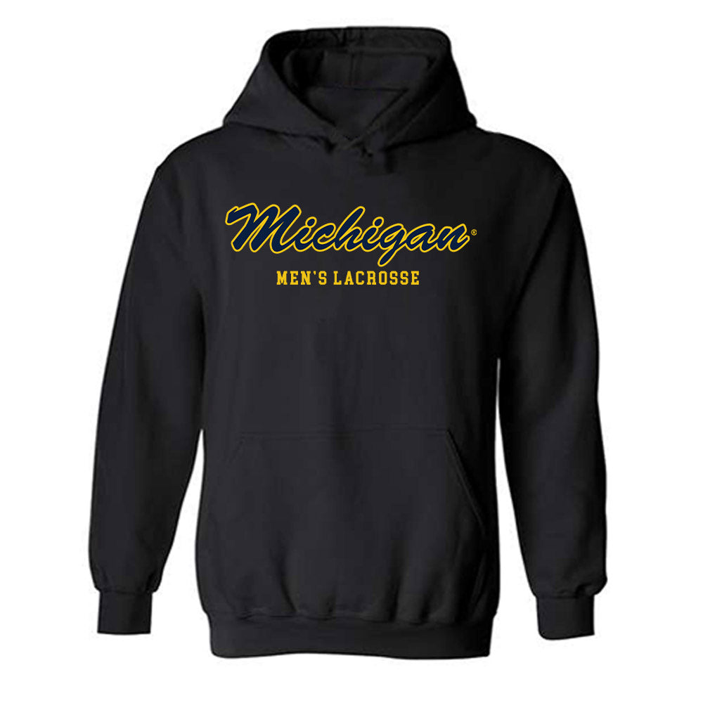 Michigan - NCAA Men's Lacrosse : Kevin Kearns - Sports Shersey Hooded Sweatshirt-0