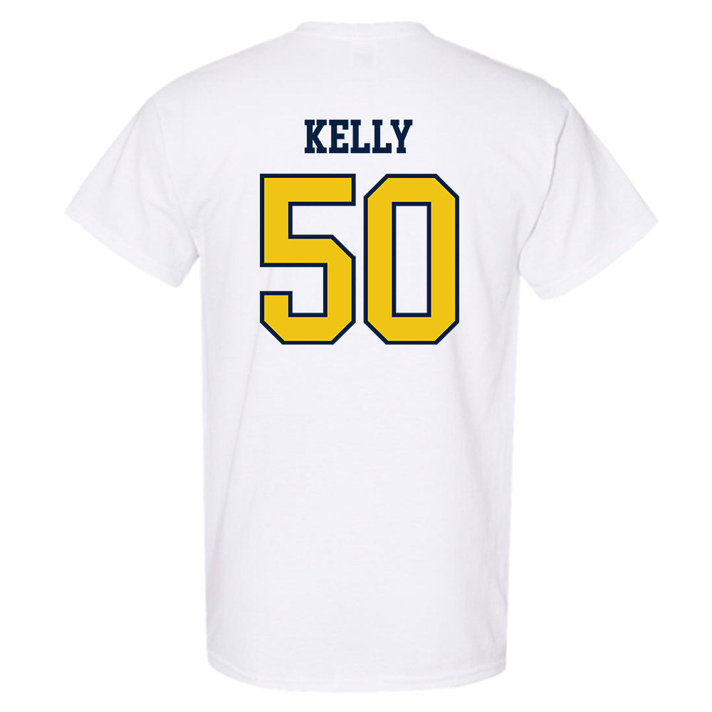 Michigan - NCAA Men's Lacrosse : Michael Kelly - Sports Shersey T-Shirt-1