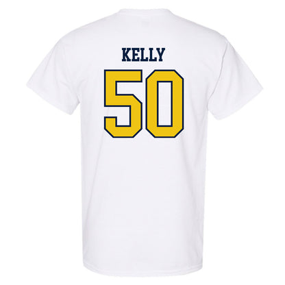 Michigan - NCAA Men's Lacrosse : Michael Kelly - Sports Shersey T-Shirt-1