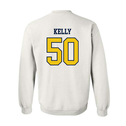 Michigan - NCAA Men's Lacrosse : Michael Kelly - Sports Shersey Crewneck Sweatshirt-1