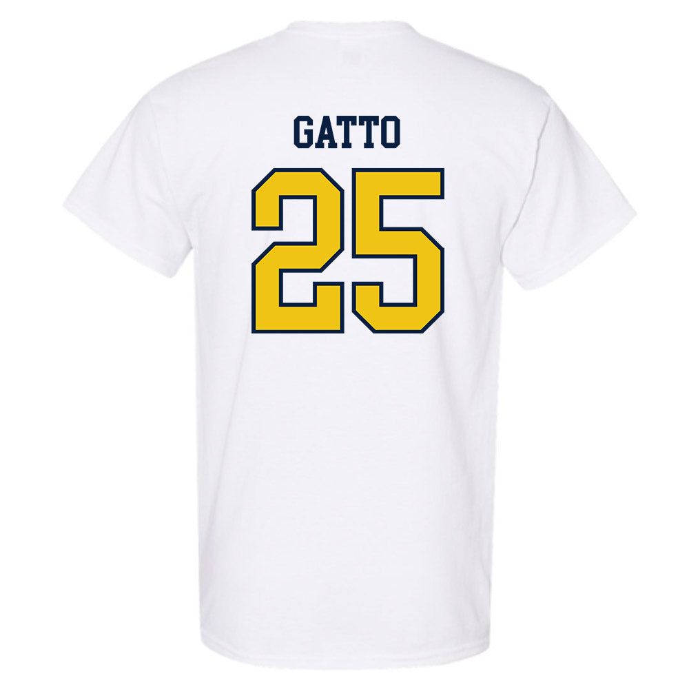 Michigan - NCAA Men's Lacrosse : Alex Gatto - Sports Shersey T-Shirt-1