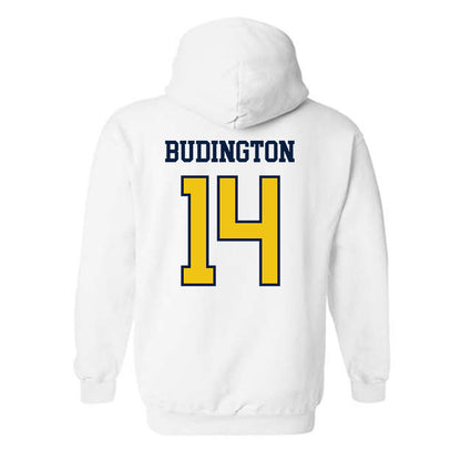 Michigan - NCAA Men's Lacrosse : Joseph Budington - Sports Shersey Hooded Sweatshirt-1