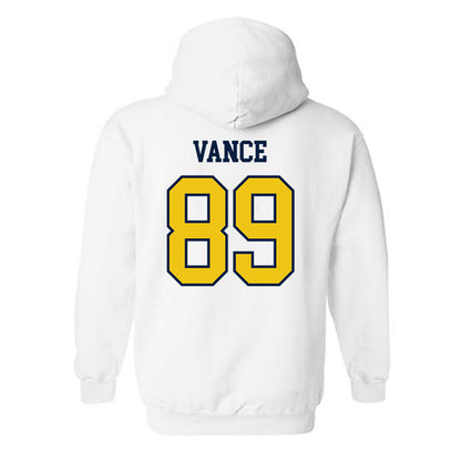 Michigan - NCAA Men's Lacrosse : Mason Vance - Sports Shersey Hooded Sweatshirt-1