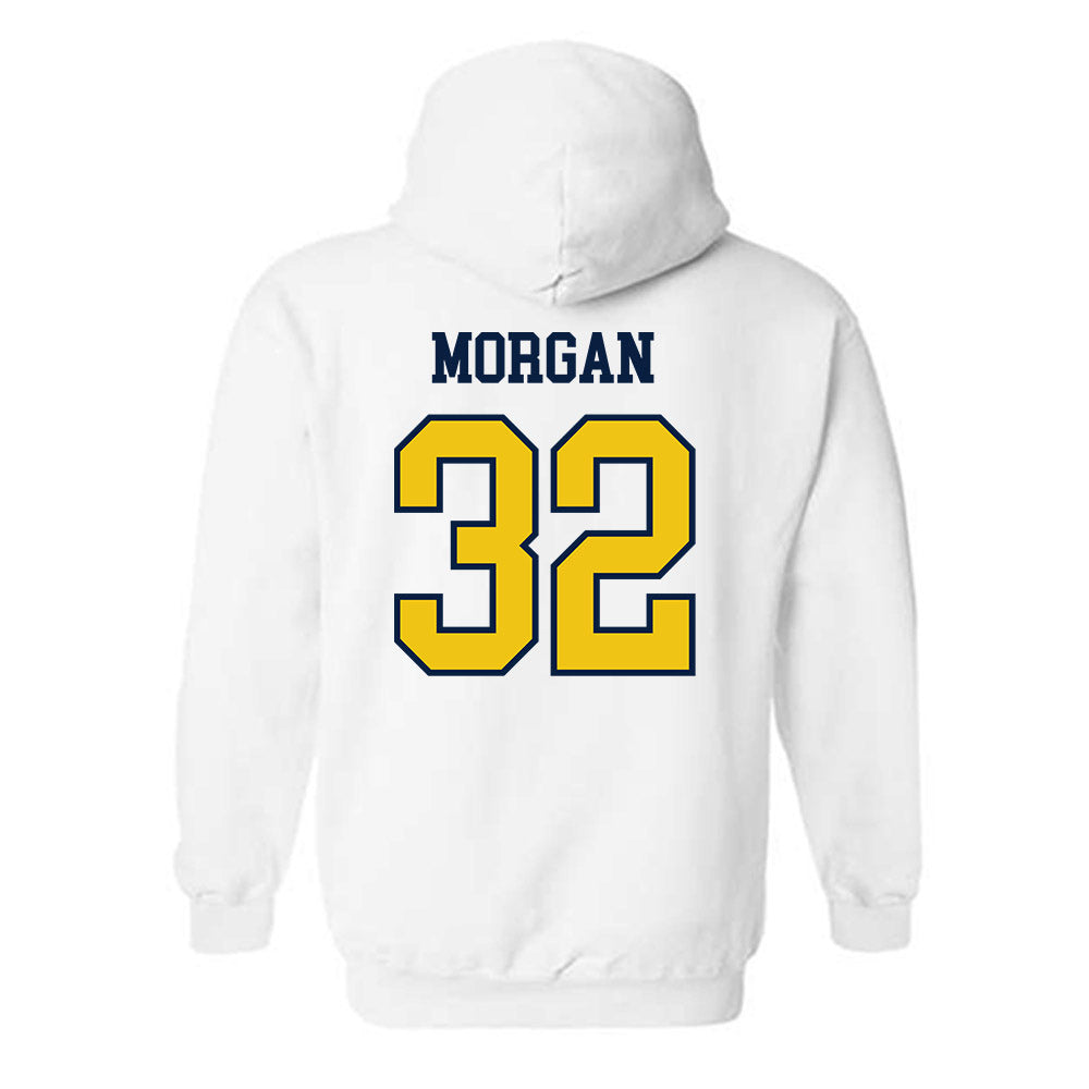 Michigan - NCAA Men's Lacrosse : John Morgan - Sports Shersey Hooded Sweatshirt-1