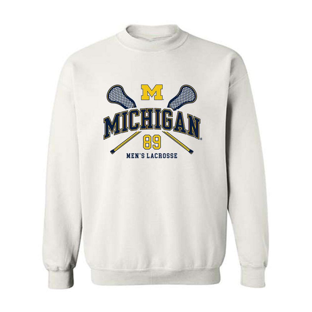 Michigan - NCAA Men's Lacrosse : Mason Vance - Sports Shersey Crewneck Sweatshirt-0