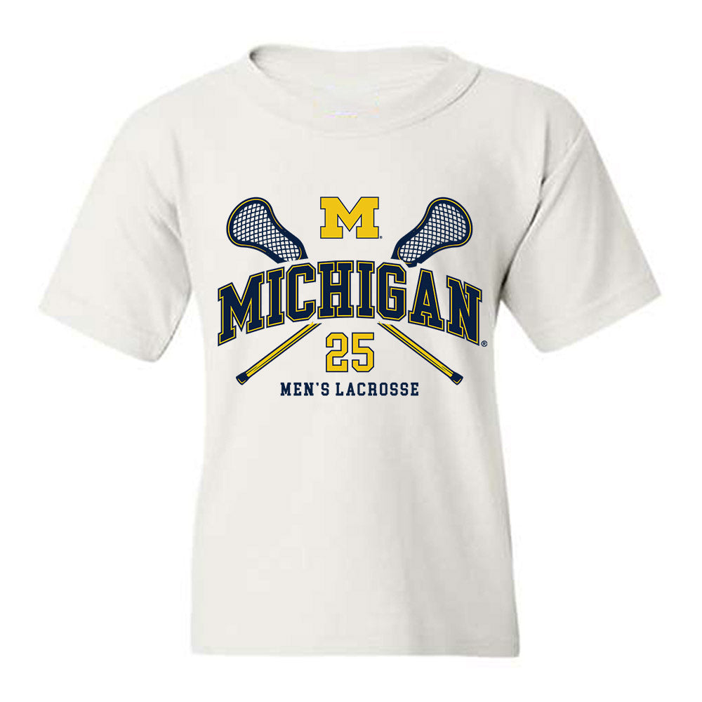 Michigan - NCAA Men's Lacrosse : Alex Gatto - Sports Shersey Youth T-Shirt-0