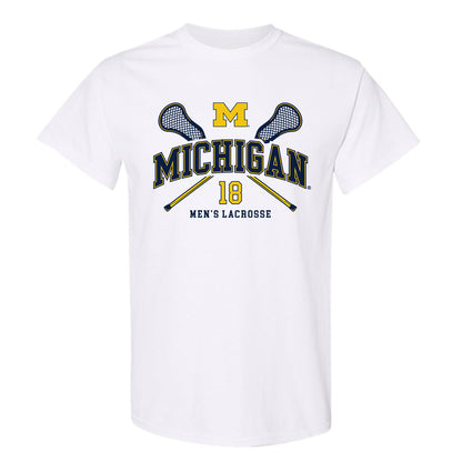 Michigan - NCAA Men's Lacrosse : Carson Billig - Sports Shersey T-Shirt-0