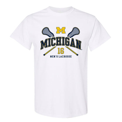 Michigan - NCAA Men's Lacrosse : Nicholas Voultos - Sports Shersey T-Shirt-0