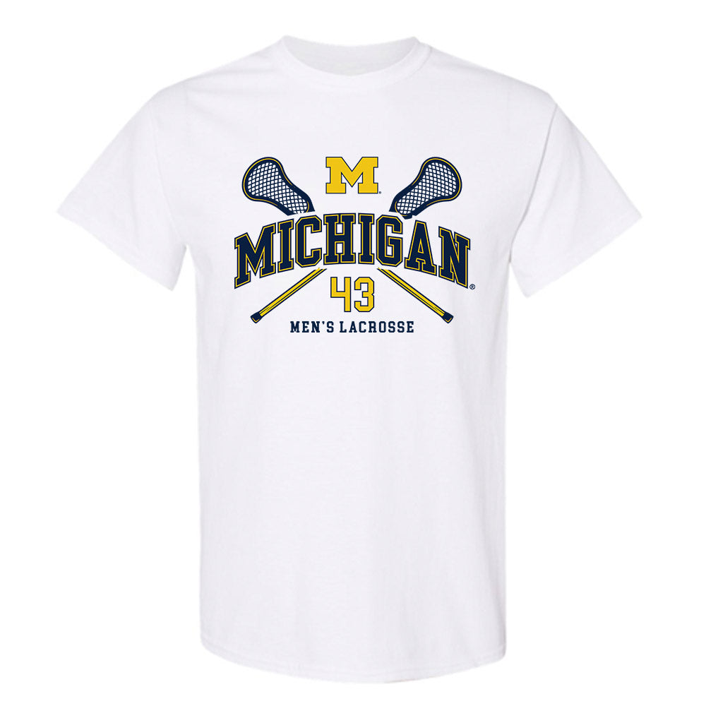 Michigan - NCAA Men's Lacrosse : Kevin Kearns - Sports Shersey T-Shirt-0