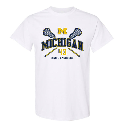 Michigan - NCAA Men's Lacrosse : Kevin Kearns - Sports Shersey T-Shirt-0