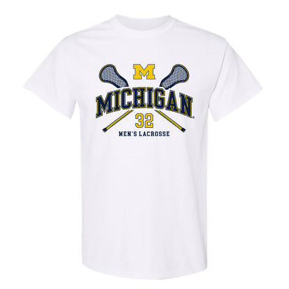 Michigan - NCAA Men's Lacrosse : John Morgan - Sports Shersey T-Shirt-0
