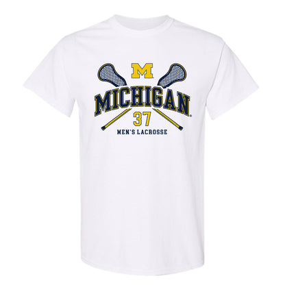 Michigan - NCAA Men's Lacrosse : James Joyce - Sports Shersey T-Shirt-0