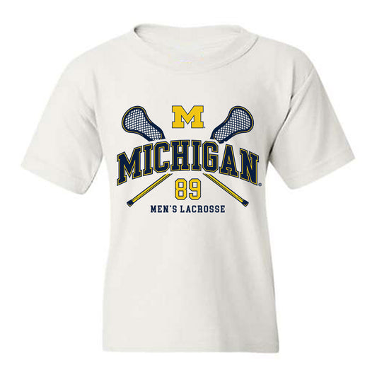 Michigan - NCAA Men's Lacrosse : Mason Vance - Sports Shersey Youth T-Shirt-0