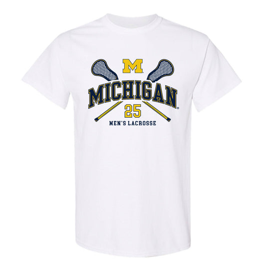 Michigan - NCAA Men's Lacrosse : Alex Gatto - Sports Shersey T-Shirt-0