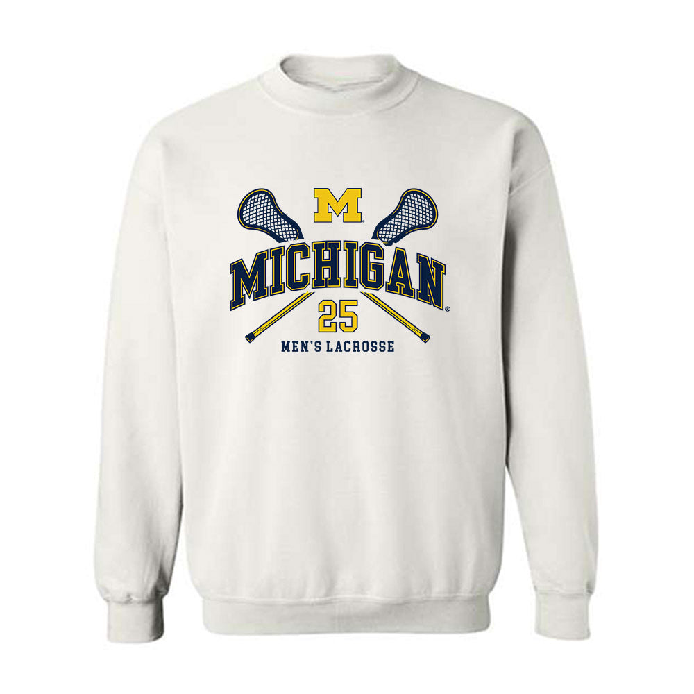 Michigan - NCAA Men's Lacrosse : Alex Gatto - Sports Shersey Crewneck Sweatshirt-0