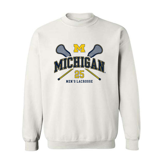 Michigan - NCAA Men's Lacrosse : Alex Gatto - Sports Shersey Crewneck Sweatshirt-0