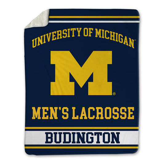 Michigan - NCAA Men's Lacrosse : Joseph Budington - Blanket-0