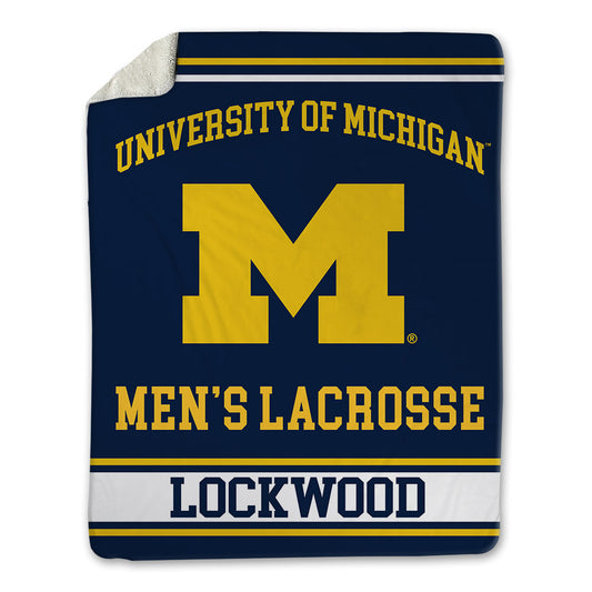 Michigan - NCAA Men's Lacrosse : Bo Lockwood - Blanket-0