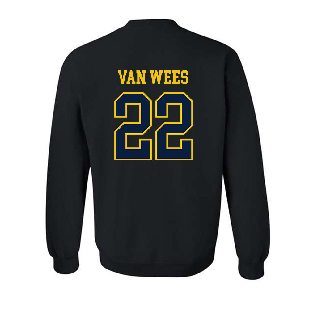 Michigan - NCAA Women's Lacrosse : Truus van Wees - Sports Shersey Crewneck Sweatshirt-1