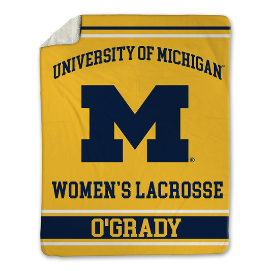 Michigan - NCAA Women's Lacrosse : Erin O'Grady - Blanket-0