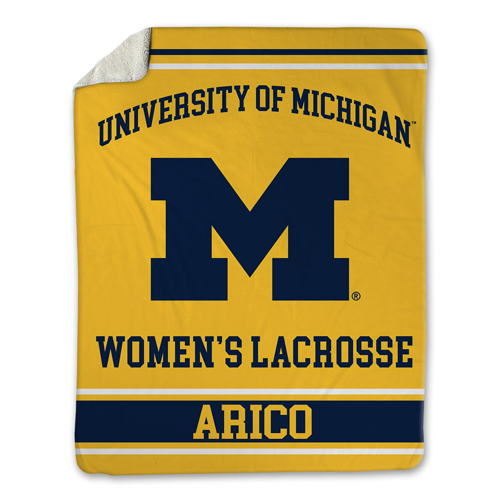 Michigan - NCAA Women's Lacrosse : Emma Arico - Blanket-0