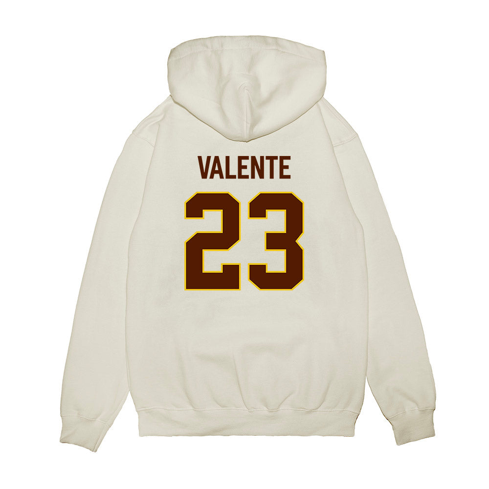 Western Michigan - NCAA Men's Ice Hockey : Liam Valente - Replica Shersey Premium Hooded Sweatshirt-1