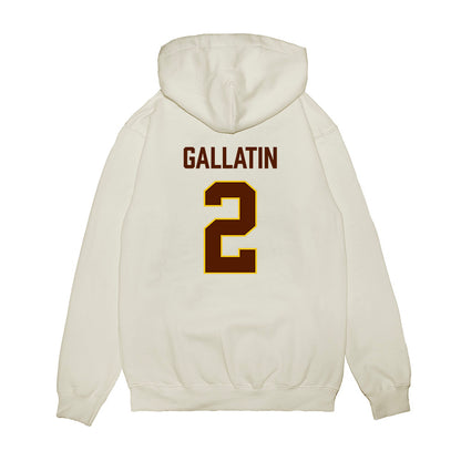 Western Michigan - NCAA Men's Ice Hockey : Grady Gallatin - Replica Shersey Premium Hooded Sweatshirt-1
