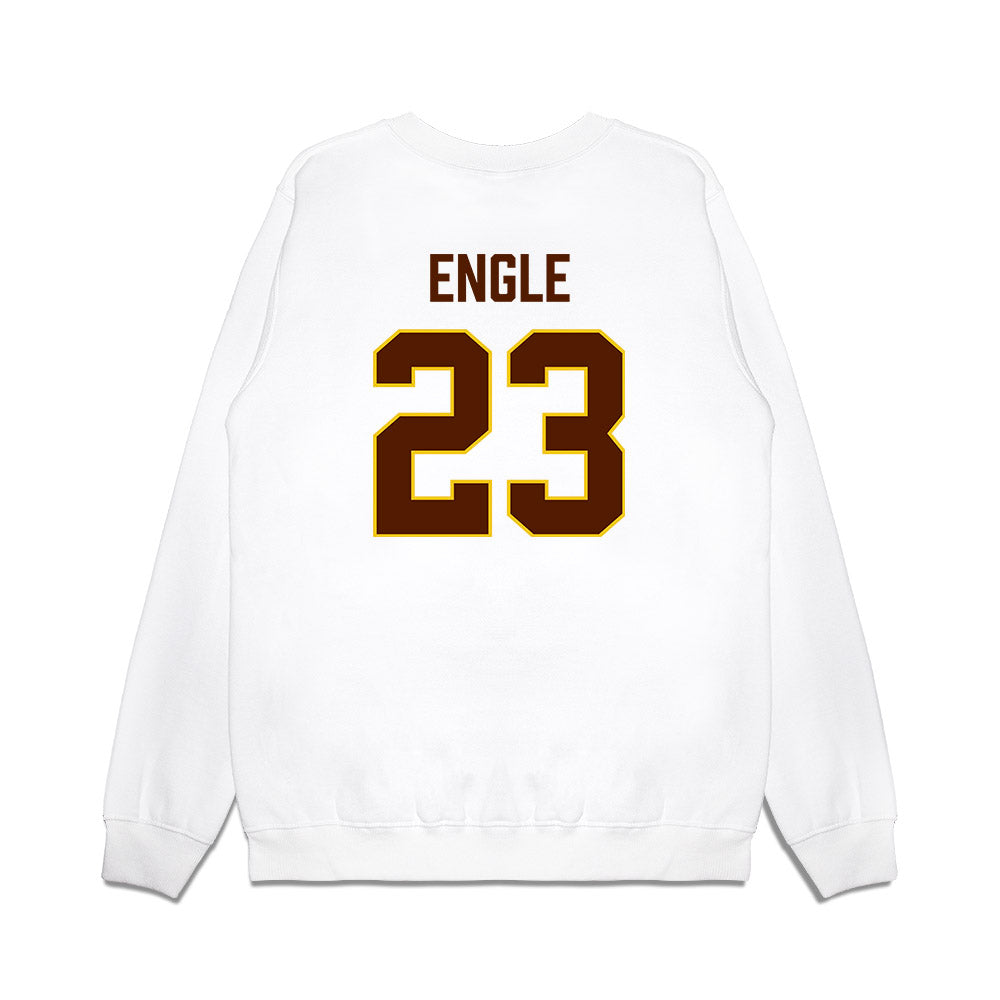 Western Michigan - NCAA Men's Ice Hockey : Edison Engle - Replica Shersey Premium Crewneck Sweatshirt-1