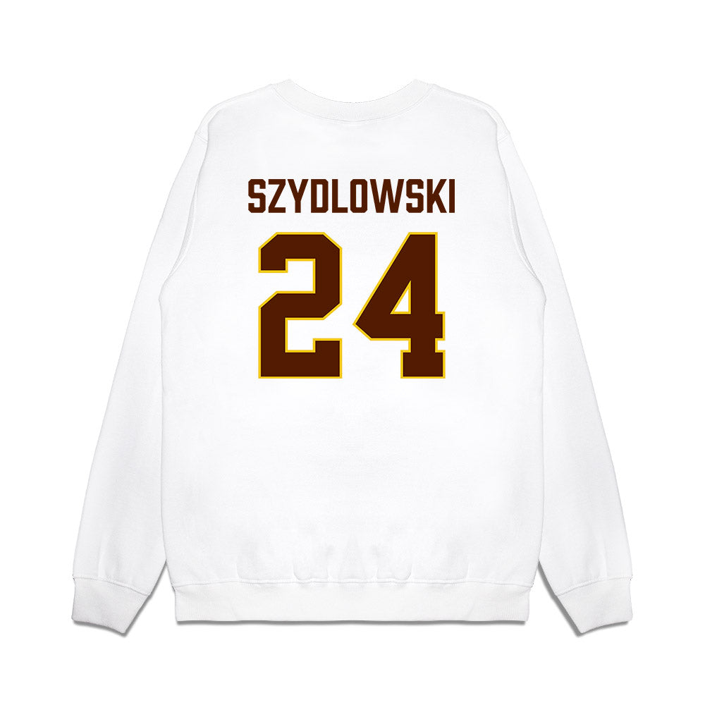 Western Michigan - NCAA Men's Ice Hockey : Garrett Szydlowski - Replica Shersey Premium Crewneck Sweatshirt-1
