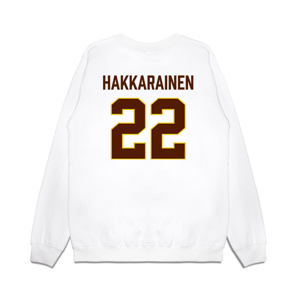 Western Michigan - NCAA Men's Ice Hockey : Iiro Hakkarainen - Replica Shersey Premium Crewneck Sweatshirt-1
